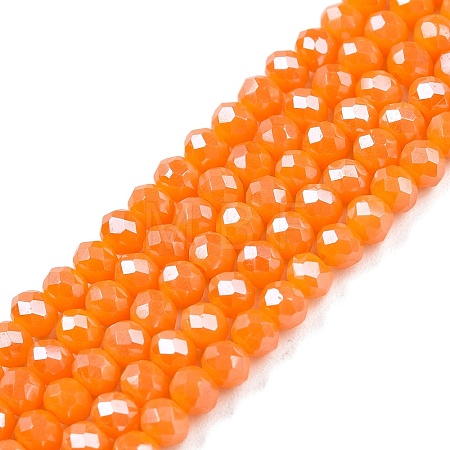 Electroplate Glass Beads Strands EGLA-A044-P3mm-A29-1