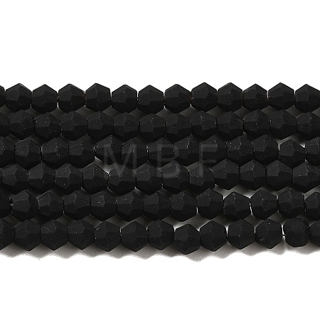 Imitate Austrian Crystal Frosted Glass Beads Strands GLAA-F029-TM3mm-B02-1