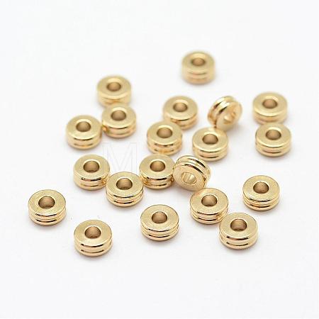 Brass Spacer Beads KK-P095-14-A-1