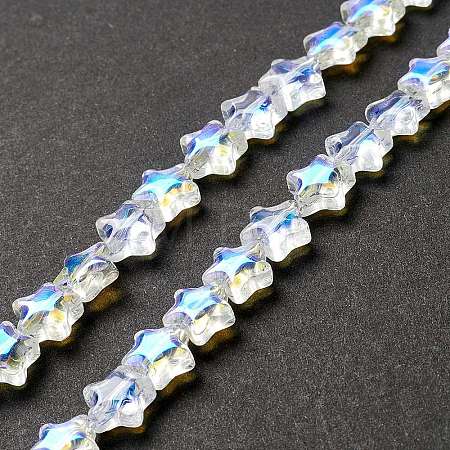Transparent Glass Beads Strand X1-GLAA-F112-02I-1
