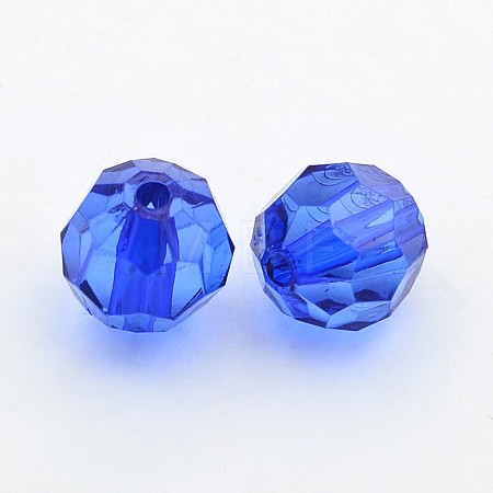 Transparent Acrylic Beads PL505Y-8-1