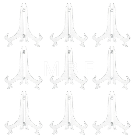 10Pcs Folding Plastic Decorative Plate Display Easels ODIS-GO0001-13-1