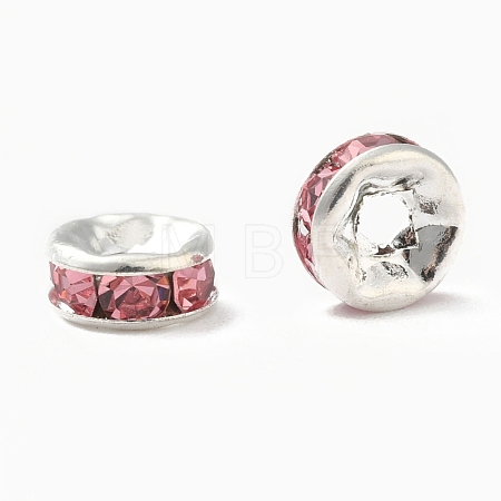 Brass Grade A Rhinestone Spacer Beads RB-A014-Z6mm-27S-1