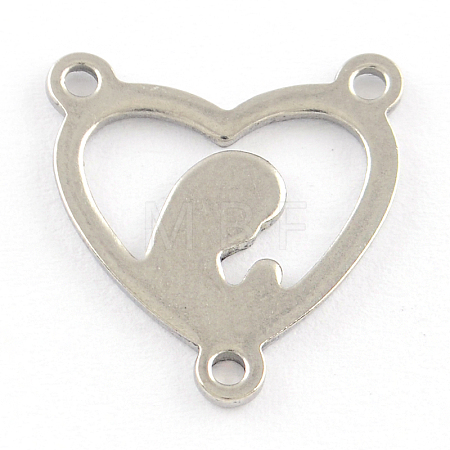 Tarnish Resistant 201 Stainless Steel Chandelier Component Links STAS-R064-36-1