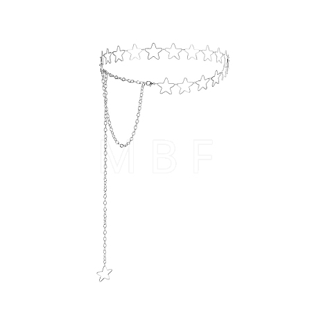 Hollow Out Alloy Star Link Chain Waist Belly Chains for Women FS-WGA1E3D-02-1