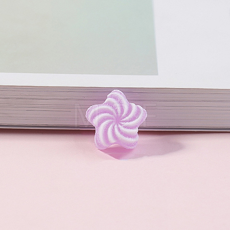 Opaque Resin Imitation Candy Cabochons RESI-H034-46D-1