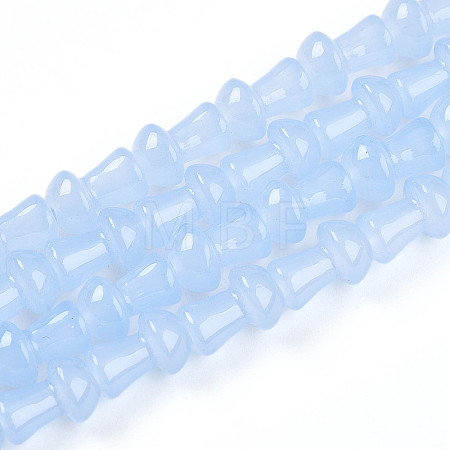 Baking Paint Glass Beads Strands DGLA-N007-01G-1