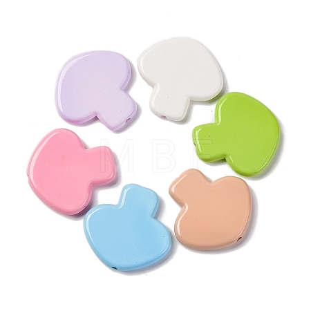 Baking Paint Opaque Acrylic Beads MACR-F080-18-1