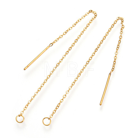304 Stainless Steel Stud Earring Findings STAS-S070-G-1