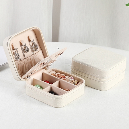 Sqaure PU Leather Jewelry Box PAAG-PW0012-07C-1