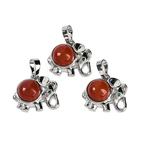 Natural Red Jasper Pendants G-I374-A-P22-1