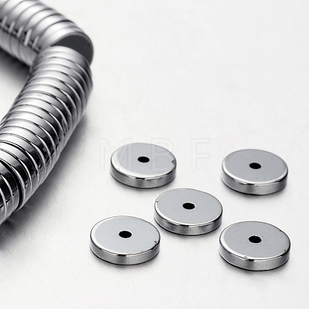 Electroplate Non-magnetic Synthetic Hematite Beads Strands X-G-F300-17B-01-1