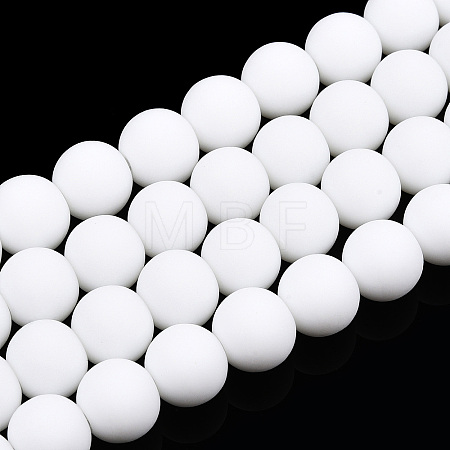 Opaque Glass Beads Strands GLAA-T032-P8mm-MD02-1