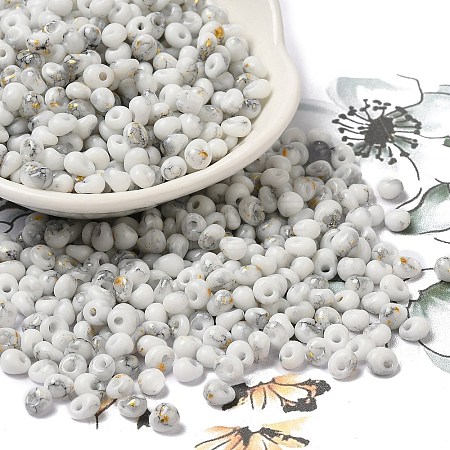Baking Paint Glass Seed Beads SEED-F006-01A-09-1