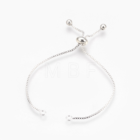 Brass Box Chain Slider Bracelet Making KK-Q675-05S-1