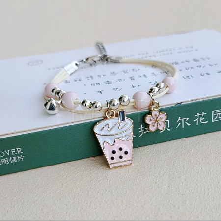 Cute Cartoon Alloy Enamel Multi-strand Charm Bracelets WG000A8-04-1