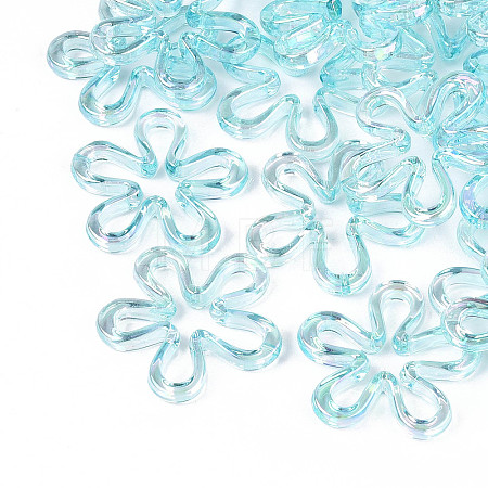 Plated UV Acrylic Beads TACR-S161-04C-1