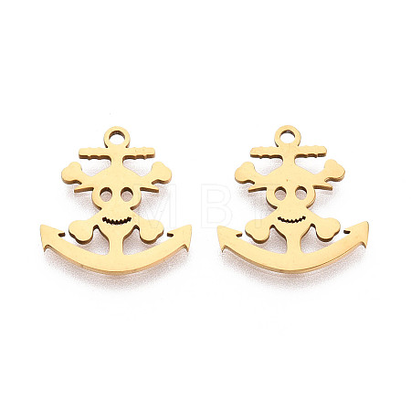 201 Stainless Steel Pendants STAS-T073-41G-1