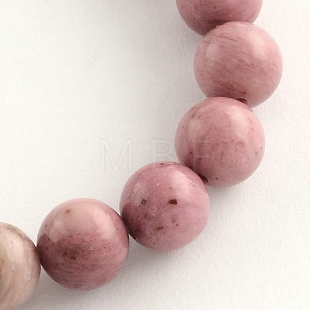 Natural Rhodonite Beads Strands X-G-R257-6mm-1