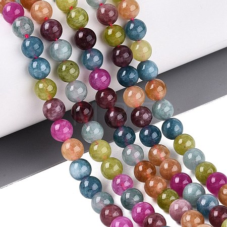 Natural Quartz Beads Strands G-N363-6mm-06-1