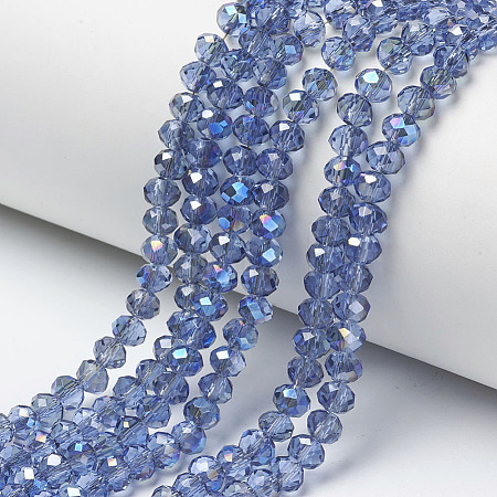 Electroplate Glass Beads Strands EGLA-A034-T3mm-I12-1