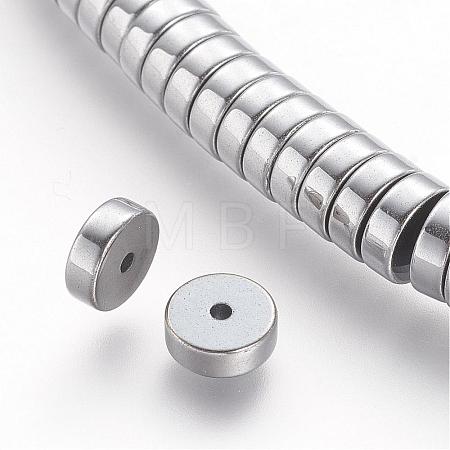 Non-magnetic Synthetic Hematite Beads Strands G-P218-19-06-1