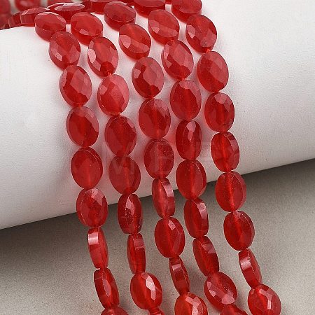 Natural Dyed White Jade Beads Strands G-H349-A01-24A-1