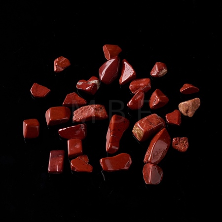 Natural Red Jasper Chip Beads G-M364-11B-1