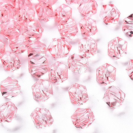 Transparent Acrylic Beads TACR-S154-15B-26-1