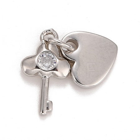 Cubic Zirconia Pendants KK-E275-15P-1
