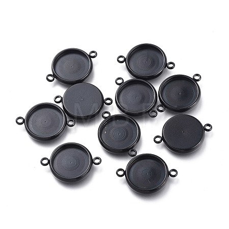 304 Stainless Steel Cabochon Connector Settings STAS-I161-03E-B-1