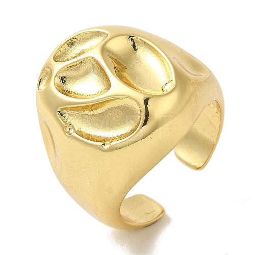 Rack Plating Brass Cuff Rings RJEW-H228-19G-1