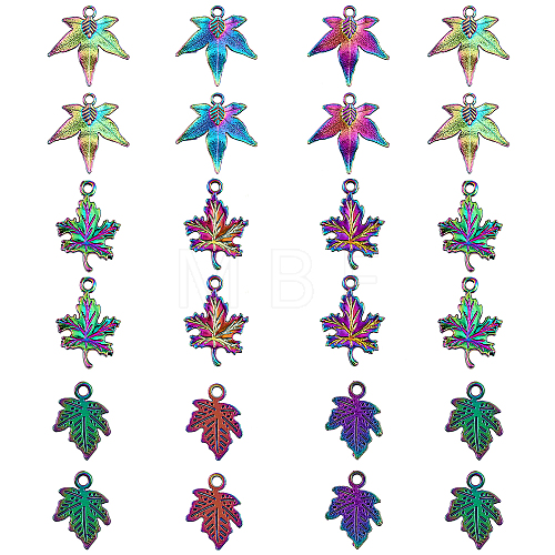 24Pcs 3 Style Plated Alloy Pendants FIND-CA0007-01-1
