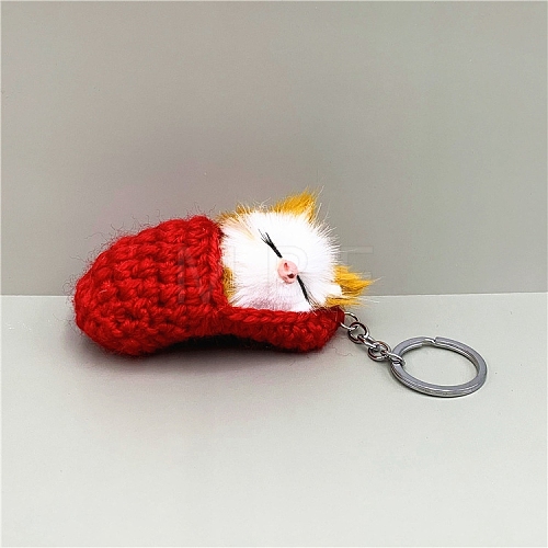 Cute Sleepy Cat Keychain PW-WG7B277-01-1