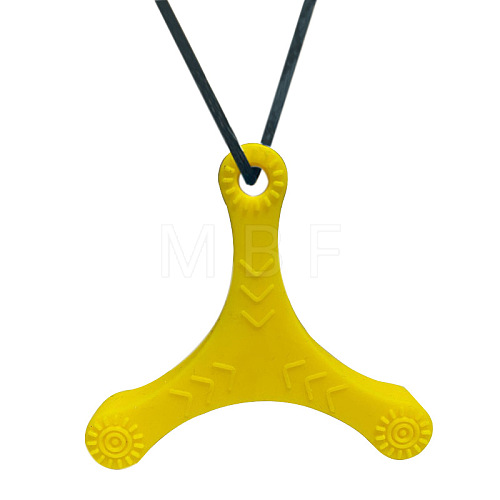 Dart Shape Food Grade Eco-Friendly Silicone Pendants PW-WGD6024-02-1