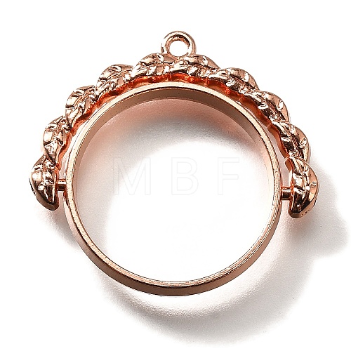 Alloy Open Back Bezel Pendants PALLOY-I223-17RG-1