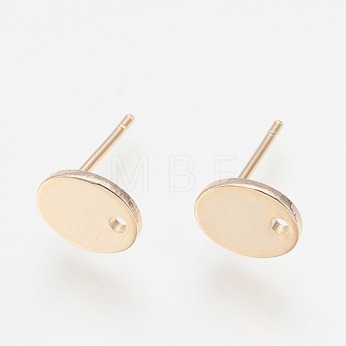 Brass Stud Earring Settings X-KK-P161-24G-NF-1