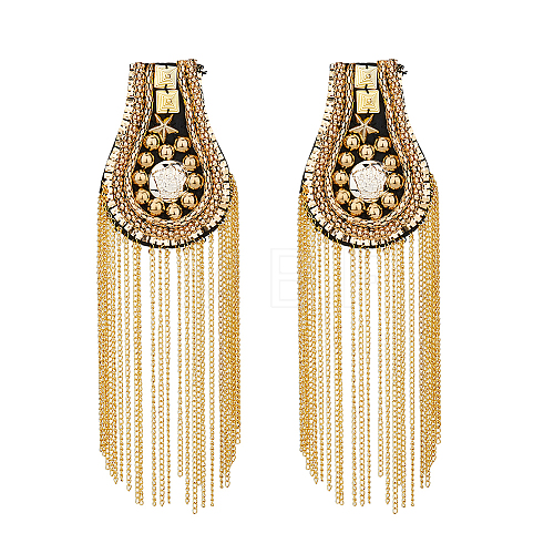 SUPERFINDINGS 2Pcs Fashionable Tassel Epaulettes FIND-FH0008-80G-1