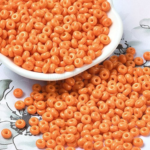 Baking Paint Glass Seed Beads SEED-B001-02A-07-1