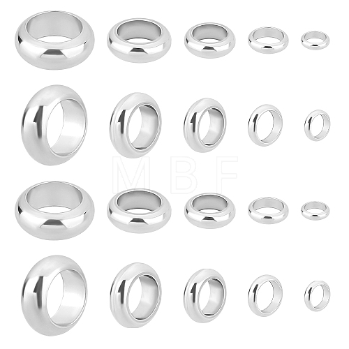 200Pcs 5 Style 201 Stainless Steel Spacer Beads STAS-DC0007-56-1