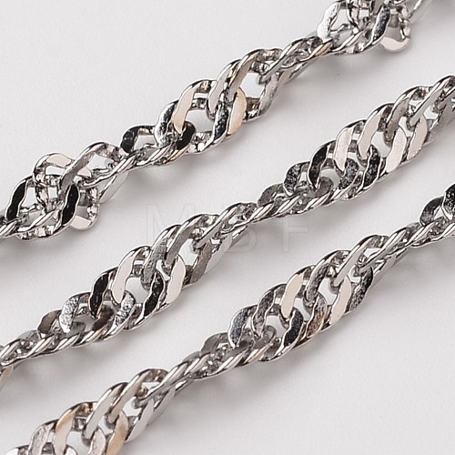 Tarnish Resistant 304 Stainless Steel Singapore Chains CHS-L015-09-1