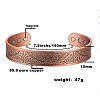 Alloy Magnetic Cuff Bangles for Woman Men PW-WG11C77-01-2