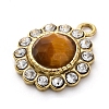 Natural Tiger Eye Faceted Charms STAS-S163-38G-02-2