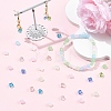 250Pcs 5 Colors Transparent Glass Beads GLAA-YW0005-70-5
