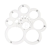 Transparent Acrylic Round Leather Cutting Tool AJEW-WH0505-19-1
