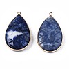 Natural Sodalite Pendants G-N326-108G-2