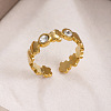 304 Stainless Steel Cuff Open Rings WGD6E8F-01-4