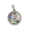 304 Stainless Steel with Paua Shell Pendants STAS-G268-02E-P-2