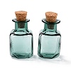 Square Glass Cork Bottles Ornament GLAA-D002-04H-1