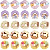 SUNNYCLUE 50Pcs 5 Styles Opaque Resin Imitation Food Cabochons RESI-SC0002-94-1